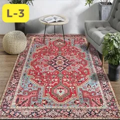 【公式】 ルナシェ * Lunache 160*230 ペルシャ 絨毯 カーペット キリム ラグ マット 2畳 3畳 北欧風 おしゃれ 花柄 アンティーク ヴィンテージ テレワーク 160cm×230cm ジャスミンラグL