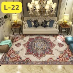 【公式】 ルナシェ  *  Lunache 200*300 ペルシャ 絨毯 カーペット キリム ラグ マット 2畳 3畳 北欧風 おしゃれ 花柄 アンティーク ヴィンテージ テレワーク 200cm×300cm ジャスミンラグL