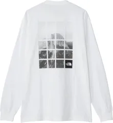 ザ・ノース・フェイス THE NORTH FACE アウトドア ロングスリーブハーフドームウィンドウティー メンズ 長袖 Tシャツ トップス オーガニック コットン 綿100 バックプリント ウェア ロゴ リブ袖  NT82546 W ホワイト