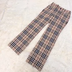 ✨Bランク　BURBERRY LONDON　ノバチェック　チェック　パンツ　スラックス　ズボン　36　ユニセックス　「35EL」