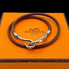 エルメス ジャンボ 2連ブレスレット、チョーカー シルバー - メルカリ