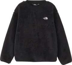 ザ・ノース・フェイス THE NORTH FACE アウトドア キッズ シェルパフリースクルー 子供服 長袖 トップス 軽量 保温 秋冬 両面起毛 キャンプ 外遊び おでかけ 通学 普段着 部屋着 刺繍ロゴ入り  NAJ72554 K ブラック