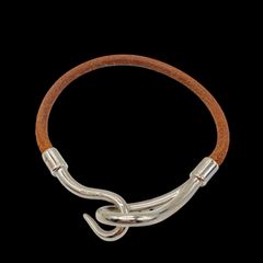 HERMES エルメス ジャンボ 2連ブレスレット チョーカー レザー