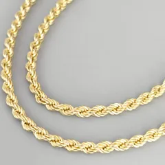 18金 K18 パイプロープチェーン ネックレス メンズ 9.18g 50.5㎝ D821