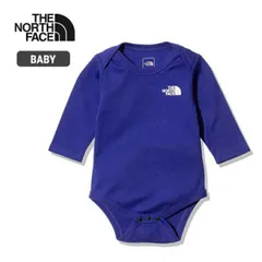 ザ・ノース・フェイス オーガニックコットンロンパース ベビー  ギフト ロンパース THE NORTH FACE [ NTB62205 ] B L/S CO ROMPERS 長袖 ロングスリーブ キッズ 赤ちゃん 子供 メール便 青色 ブルー [220830]