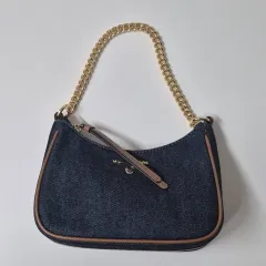 マイケルコース ジェット セット チャーム スモール デニム チェーン ポシェット