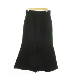 ガリャルダガランテ GALLARDAGALANTE マーメイドスカート ロング タイト フロントスリット 1 S 黒 ブラック /AO23 ■GY99