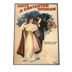 【B4サイズ（約25x36cm）】【bn-poster-548】海外 レトロ ポスター Hoyt’s A contented woman (1898) レトロ ポスター デジタルリマスター インテリア おしゃれ ポスター モダン  特大 小さい 縦