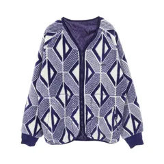 ディオール Dior ノーカラージャケット CDダイヤモンド ウール ジャケット メンズ Used A