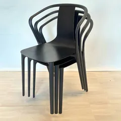 3脚セット vitra Belleville Armchair Wood ベルヴィルチェア アームチェア ウッド ブラックアッシュ ヴィトラ