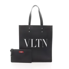 ヴァレンティノ・ガラヴァーニ Valentino Garavani トートバッグ VLTN ロックスタッズ ブラック/ホワイト レザー VLTNトート レディース Used Aのサムネイル