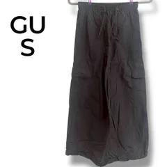 a1371 GU ナイロンカーゴスカート S 黒 スリット入り 軽量 ドロスト