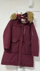 THE NORTH FACE ザノースフェイス レディース ダウンジャケット ロング丈 M バーガンディ