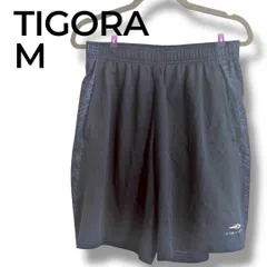 a1368 【TIGORA】ティゴラ ショートパンツ Mサイズ 黒/紺 スポーツウェア トレーニングウェア TR-9A1357JH