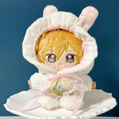 10cm 12cm ぬい服 うさ耳フード 着ぐるみ いつぬいブルー ピンク　2色展開　MH19