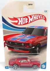 【中古】ミニカー 1/64 1967 FORD MUSTANG COUPE(レッド×ブルー) 「Hot Wheels」 [HRR22]