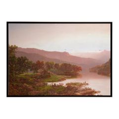 【B1サイズ（約73x103cm）】【bn-poster-5778】フレーム付き ポスター 名画 絵画 横 インテリア おしゃれ 自然風景 デジタルリマスター