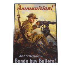 【B3サイズ（約36x51cm）】【bn-poster-578】海外 ビンテージ ポスター And remember ? bonds buy bullets! (1918) レトロ ポスター デジタルリマスター インテリア モダン  特大 小さい 縦