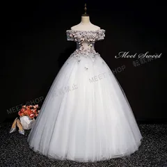 ウェディングドレス カラードレス 演奏会 ロングドレス グレー オフショルダー 結婚式 発表会 イブニングドレス CLF213