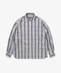 NICENESS BOLLES OMBRE CHECK ZIP UP SHIRT - メルカリ