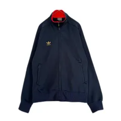 old　adidas　トラックジャケット　ジャージ　トレフォイル刺繍　デサント