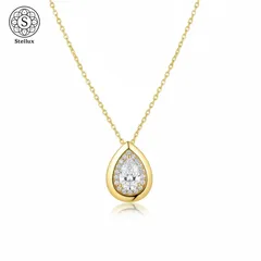 【大人可愛いの決定版】ペアシェイプ1ctモアサナイトネックレス／S925／18Kコーティング／GRA鑑定書付き／レディース ネックレス／高級感／プレゼント・誕生日・記念日に