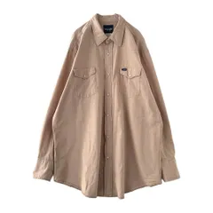 Wrangler　デザインシャツ　ウエスタン　ベージュ　ビッグサイズ　90ｓ