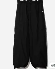 ナイキ ウィメンズ ハイウエスト ウーブン カーゴ パンツ ブラック M