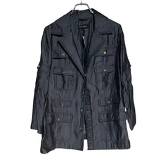 新品未使用　ESCADA エスカーダ　レザーブルゾン　ジャケット　デニム 中古・古着通販】ESCADA (エスカーダ) 刺繍ラムレザージャケット