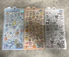 【正規品】ボンボンドロップシール　わんわん　はむはむ　しろくろ