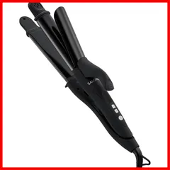 【即日発送】2WAY サロニア ストレート カール ヘアアイロン コテ SALONIA 32mm SL-002AB ブラック