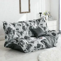 【ポイント14倍！12/5限定】 ふっくらボリュームマルチソファ ブラックローズ