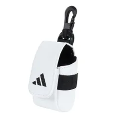 [アディダスゴルフ] ゴルフボールケース 合成皮革 ボールケース ホワイト／ブラック [ホワイト／ブラック]