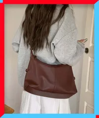 新品 レディース ショルダーバッグ 斜めがけ 2way 韓国風 軽量 無地 合成皮革 大人カジュアルバッグ【送料無料】