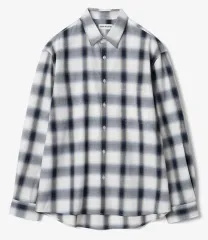 L / ミルロアカイブ オンブレ シャツ チェック柄