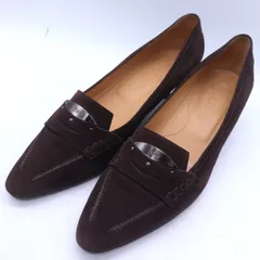 トッズ ローファーパンプス シューズ ブランド 靴 イタリア製 レディース 38サイズ ブラウン TOD'S 【中古】