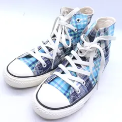 コンバース スニーカー ハイカット オールスター チャックテイラー チェック シューズ 靴 レディース 24.5サイズ ブルー CONVERSE 【中古】