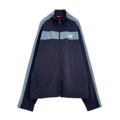 PUMA　トラックジャケット　ジャージ　海外規格　刺繍ロゴ　ワンポイント　切替