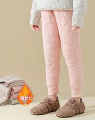 中綿パンツ 女の子 男の子 キッズ ボトムス ロングパンツ 長ズボン 中綿 暖かいタイツ レギパンツ かわいい 子供服 パンツ ウエストゴム  かわいい 可愛い おしゃれ 保育園 幼稚園 小学生 yunshan01