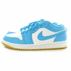 ナイキ NIKE Women's Air Jordan 1 Low White/Gum Light Brown/Dark Powder Blue ウィメンズ エアジョーダン1 スニーカー ローカット ロゴ 25.0 青 ブルー 白 DC0774-104