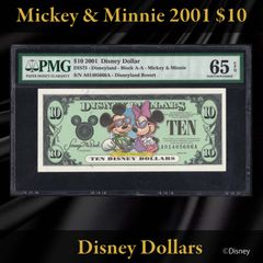 ディズニーダラー 2003年 1ドル ミッキー ／ シリーズA PMG65 - メルカリ