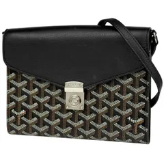 ゴヤール GOYARD シープル ポーチ ウォレット ショルダーバッグ 長財布 レザー ブラック レディース 【中古】のサムネイル