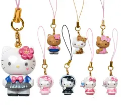 ハローキティ トレーディングマスコット ストラップ Vol 2-ラブリーフリル バージョン フルセット