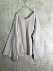 Deuxieme Classe ドゥーズィエムクラス 17-080-500-7250-3-0 クルーネックワッフル ニット セーター グレー ◆■ レディース