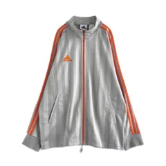 90ｓ　adidas　トラックジャケット　Oサイズ　刺繍　ワンポイント　万国旗