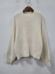 アイボリー アンゴラ ニット セーター