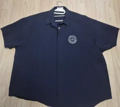 オーバーサイズ メンズ ウール 半袖 ショート シャツ 4XL 出品 1回着用のみ