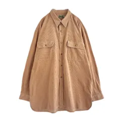 80s　90s　UNIQLO　ユニクロ　デザインシャツ　XL　アースカラー　コーデュロイ　ヴィンテージ