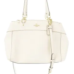 コーチ COACH ブルック キャリーオール ショルダーバッグ ハンドバッグ 2way ロゴ レザー 白 オフホワイト F25397 /AH8 ■GY13