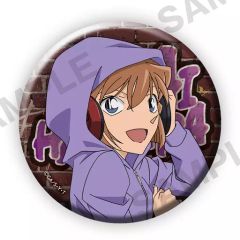 名探偵コナン 灰原哀 缶バッジ ヘッドフォンver. - メルカリ